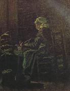 Vincent Van Gogh, Peasant Woman at the Spinning Wheel (nn04)